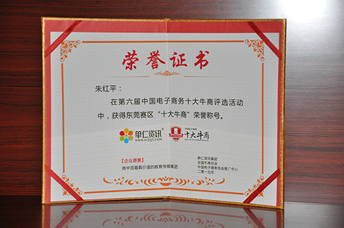 中國(guó)電子商務(wù)十大牛商稱(chēng)號(hào)